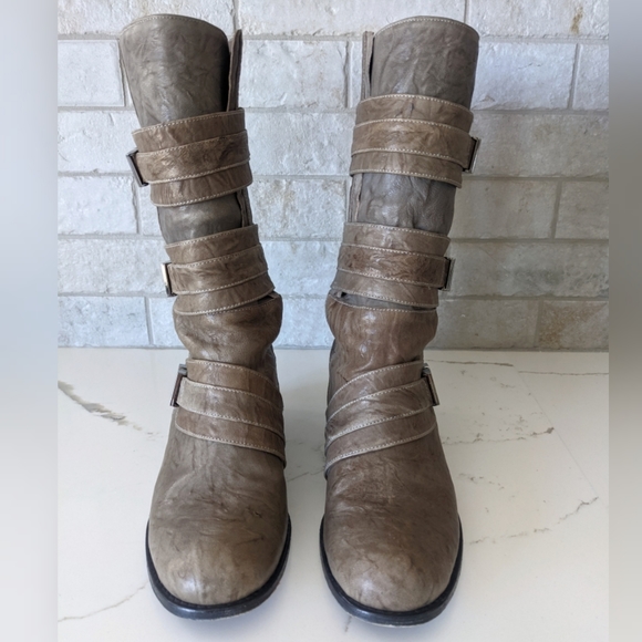 THOMAS WYLDE EUC ash skull moto boots - Picture 5 of 12